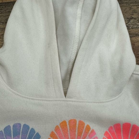 Cat & Jack Mermaid Beach' Fleece Pullover Sweatshirt - Cream XS, NWT - Picture 3 of 6